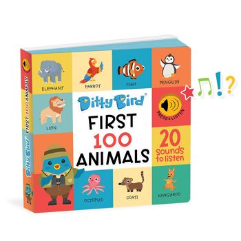 Mon livre sonore pour apprendre mes 100 premiers animaux en anglais - Ditty Bird First 100 Animals 3