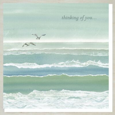 Thinking of You/Sympathy Card (sea mist)