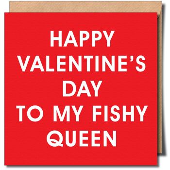 Joyeuse Saint-Valentin à ma carte de voeux Fishy Queen. 1
