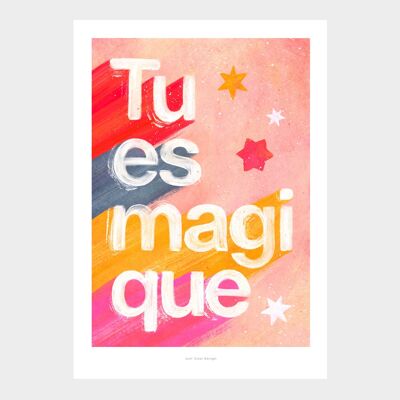 A5 Tu es magico | Impresión de arte de ilustración.