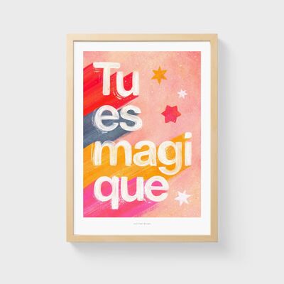 A4 Di es magique | Illustration Kunstdruck