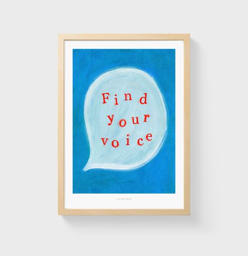 A5 Find your voice | Illustration art print