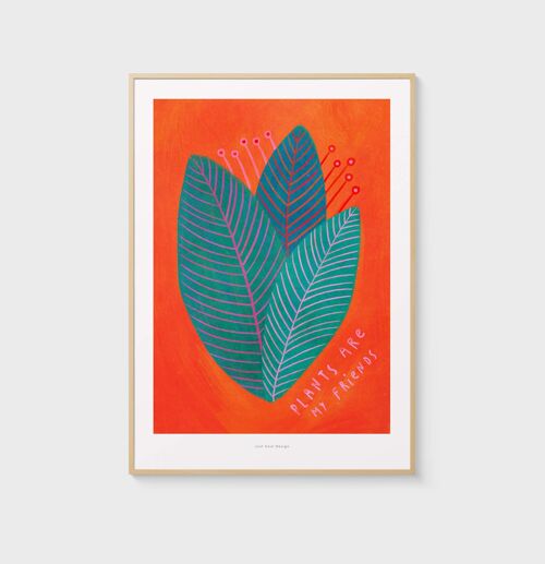 A3 Plants are my friends | Illustration art print