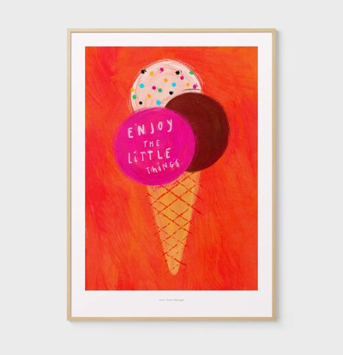 A3 Enjoy the little things | Illustration art print