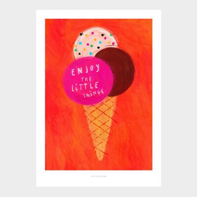 A5 Enjoy the little things | Illustration art print