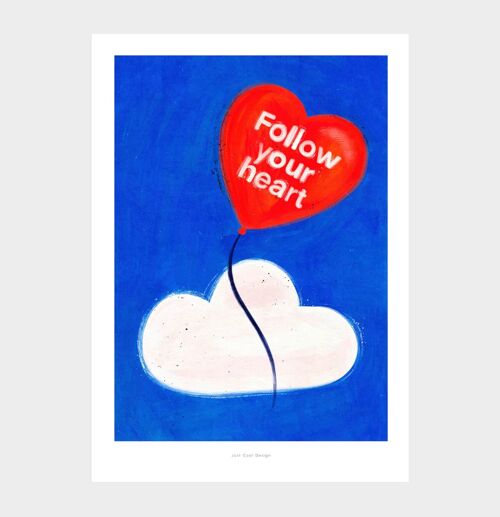 A5 Follow your heart | Illustration art print