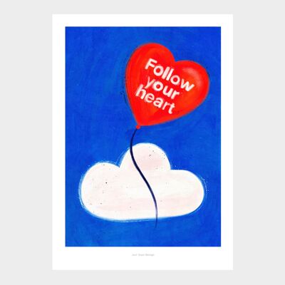 A5 Segui il tuo cuore | Impressione dell'arte dell'illustrazione