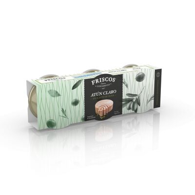 Friscos Thon pâle à l'huile d'olive Pack 3x80 gr.