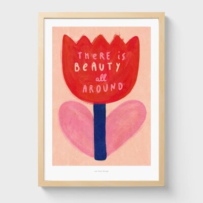 A3 Beautiful tulip | Illustration art print