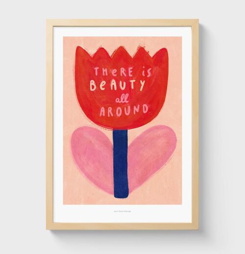 A4 Beautiful tulip | Illustration art print