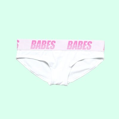 BABES WOMENS WHITE PANTS