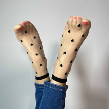 Louise - chaussettes Coeurs 1