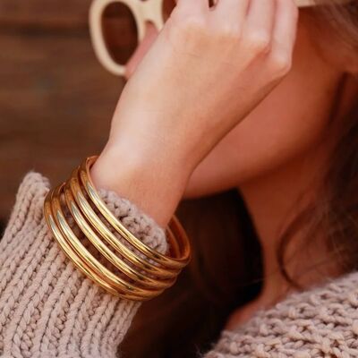 Stainless Steel Bangle Le Coin Sauvage