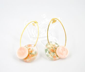Elia Confetti Boucles d'oreilles en verre de Murano faites à la main LARGE 9