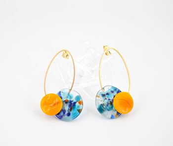 Elia Confetti Boucles d'oreilles en verre de Murano faites à la main LARGE 14