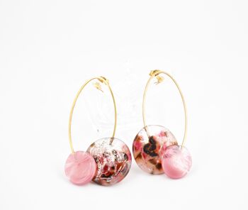 Elia Confetti Boucles d'oreilles en verre de Murano faites à la main LARGE 18