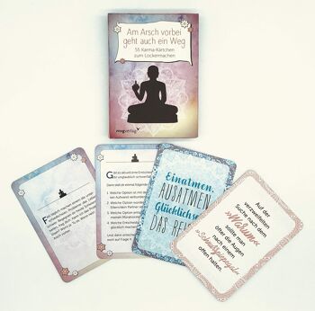Il y a aussi un moyen de contourner le cul - 55 cartes karma pour se détendre (guide, vie quotidienne, développement personnel, livre cadeau, motivation) 2