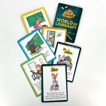 World of Teacher - Le jeu de cartes (Jeu de cartes Humour Satire Teacher School Gift Entertainment) 3