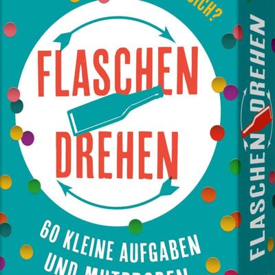 Flaschendrehen (Kartenspiel, Humor, Raten, Geburtstag, Geschenk, Party, Kinder, Spaß, Feier, Mitbringsel)