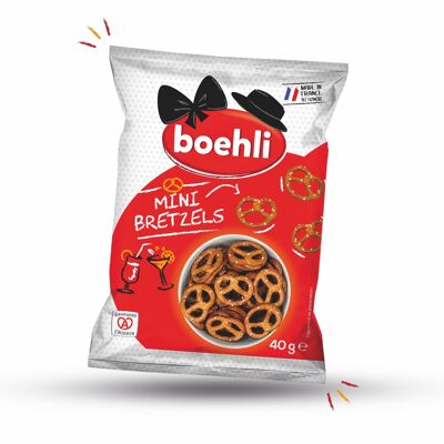 Sachet 40g mini bretzels - colis de 50