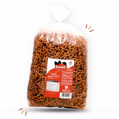 Bolsa de mini pretzels de 2,5 kg - paquete de 1