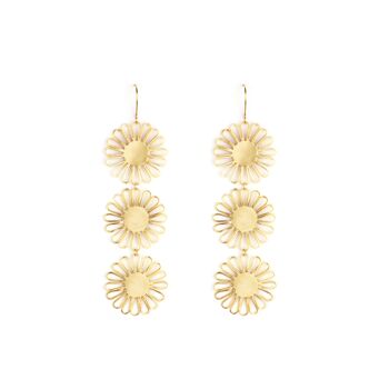 Boucles d'oreilles marguerite