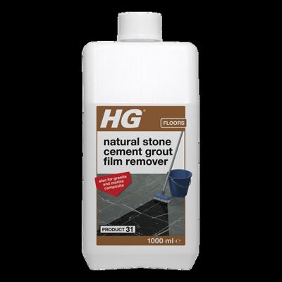 HG natural stone cement grout film remover product 31 5L