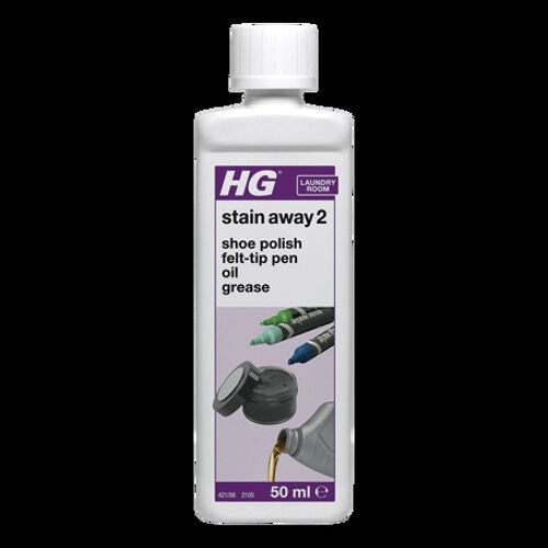 HG stain away 2 shoe polish, felt-tip pen, oil, grease 0.05L