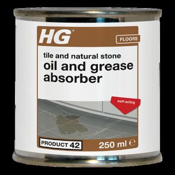 HG produit absorbeur d'huiles et de graisses carrelage et pierre naturelle 42 0,25L