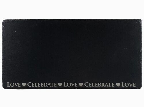 Slate Table Runner - Love & Celebrate