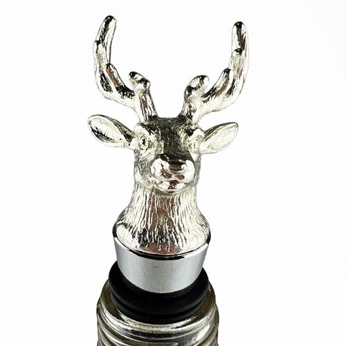 Bottle Stopper - Stag - Stainless Steel