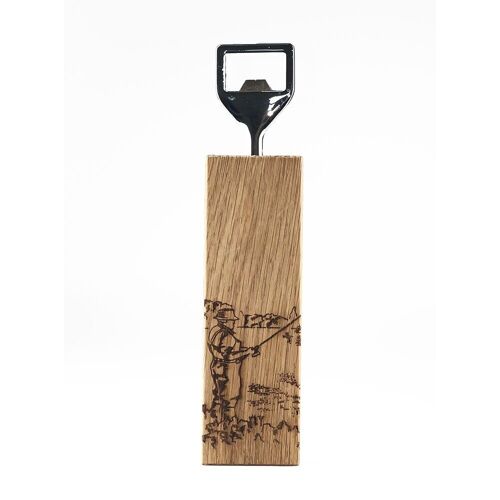 Oak Bottle Opener - Hunting