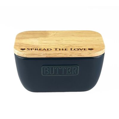 White Butter Dish - Spread The Love