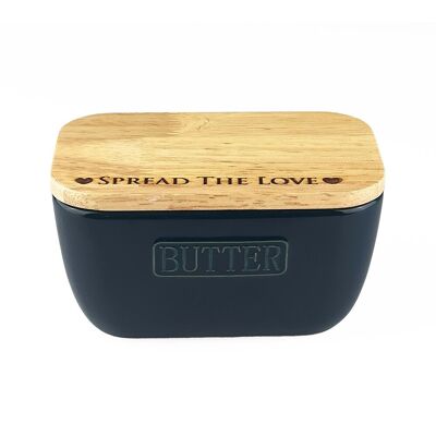 Blue Butter Dish - Spread The Love