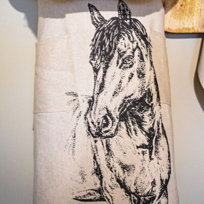 Linen Apron - Horse