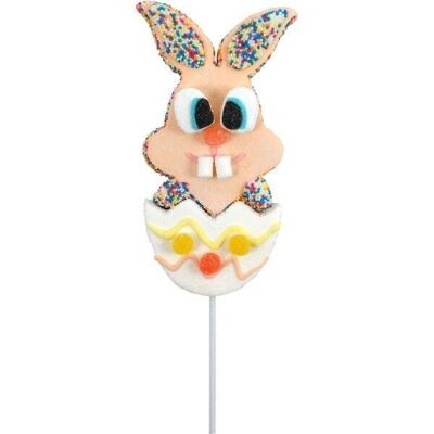 RABBIT SHELL MARSHMALLOW SKEWER 75g - Display of 20 skewers