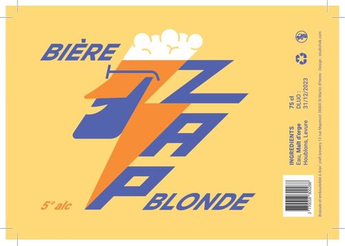 Bière Craft - ZAP Blonde - 75cl
