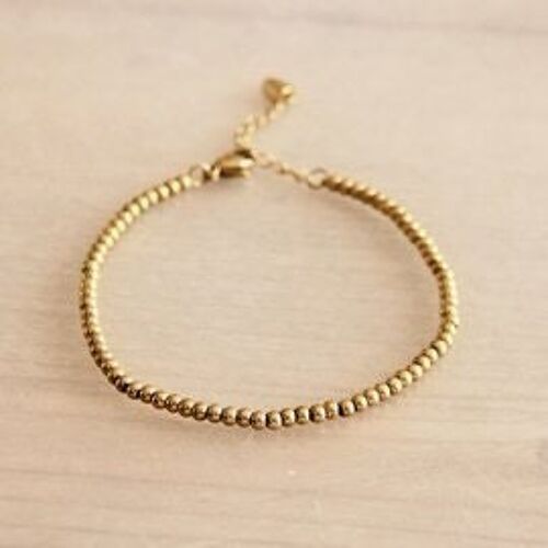 Steel beaded bracelet "Small" - gold