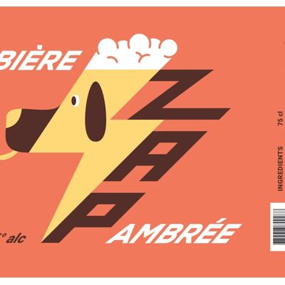 Bière Craft - ZAP Ambrée - 75cl