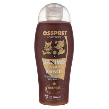 Maximum Bronze Color Shampooing pour chiens 250 ml. marque OSSPRET 1