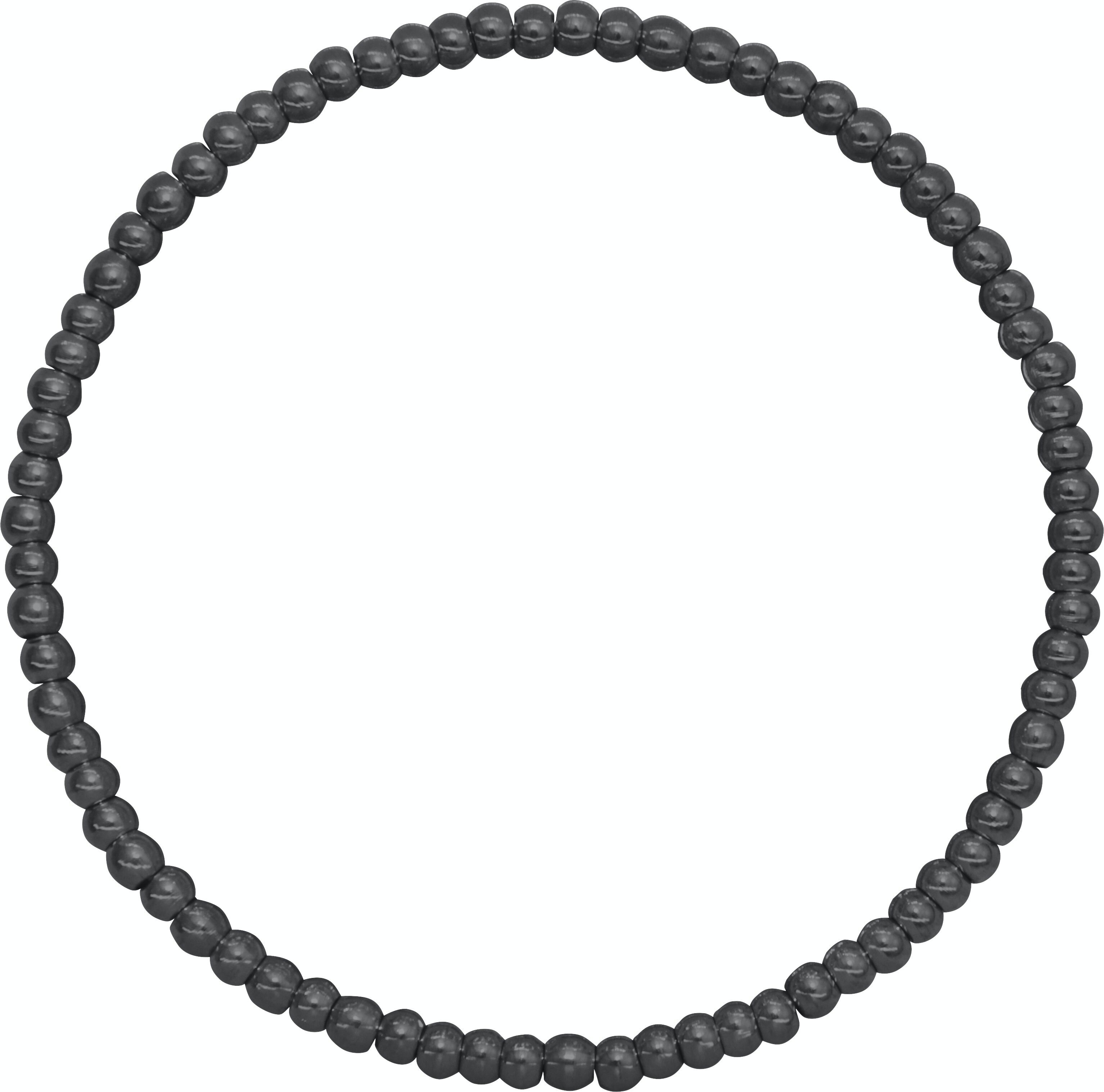 Bracciale a sfera in acciaio inossidabile nero