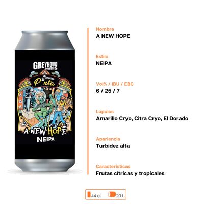 Bière Neipa "Un Nouveau Hop-e" 44 cl.