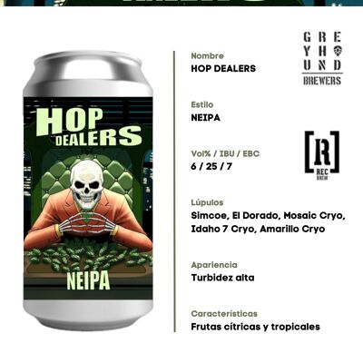 Cerveza Neipa "Hop Dealers" 44 cl.