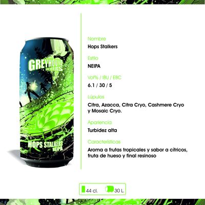 Bière Neipa "Hops Stalkers" 44 cl.