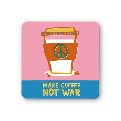 Coffee Not War Untersetzer 6er Pack