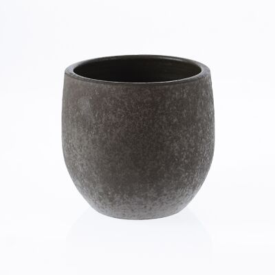 Keramik-Übertopf Rustic, 25 x 25 x 23 cm, braun, 779015