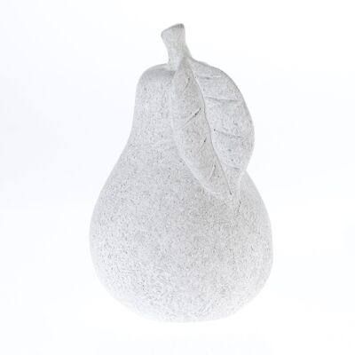 Ceramic pear to stand on, 20 x 20 x 31 cm, stone grey, 778162