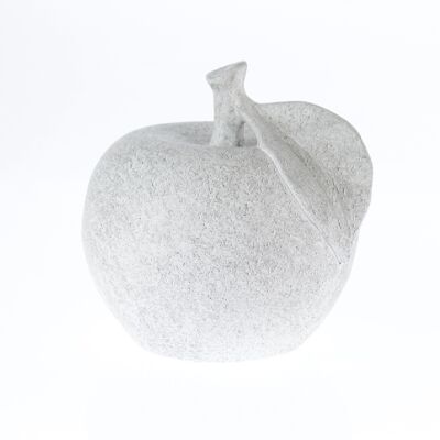Ceramic apple to stand on, 20 x 20 x 20 cm, stone grey, 778148