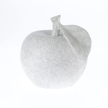 Pomme en céramique à poser, 20 x 20 x 20 cm, gris pierre, 778148 1