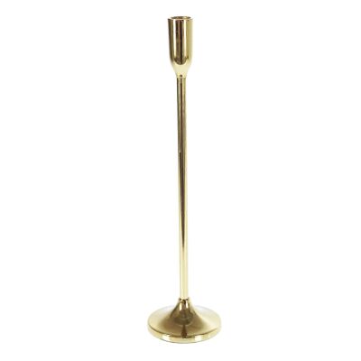 Aluminum candlestick, Ø 10 x 44cm, gold, 777707